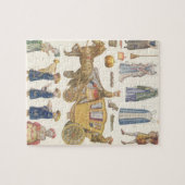 シンデレラ、ヴィンテージビクトリアン紙ドール玩具 ジグソーパズル (横)