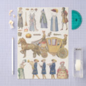 シンデレラ、ヴィンテージビクトリアン紙ドール玩具 薄葉紙 (クラフト)