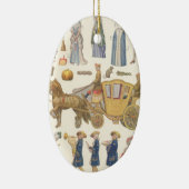 シンデレラ、ヴィンテージ ビクトリアン ペーパー ドール おもちゃ セラミックオーナメント (右)