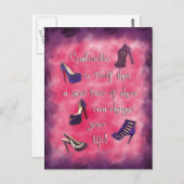 シンデレラ - 新しい靴があなたの人生を変える ポストカード (正面/裏面)