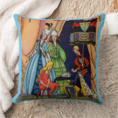 シンデレラ、王子、ガラスの靴 クッション (ブランケット)