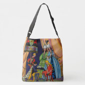 シンデレラ、王子、ガラスの靴 クロスボディバッグ (裏面)