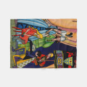 シンデレラ、王子、ガラスの靴 フリースブランケット (正面(横))