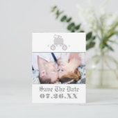 シンデレラ 銀の馬車 ウェディング フォト ポストカード (スタンド正面)