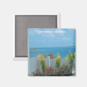 シントマールテンセントマーチン海ブルーシースケープ マグネット (正面/裏面)