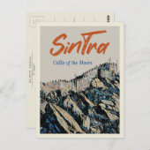 シントラモアーズ城イラストレーションポルトガル ポストカード (正面/裏面)