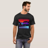 シントン波の車を超えて逆波未来サイファイ Tシャツ (正面フル)