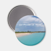 シント・マーテン – セント・マーチンビーチ・シーン マグネット (正面/裏面)