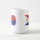 シント・マールテン国旗マグ コーヒーマグカップ (中央)