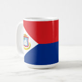 シント・マールテン国旗 コーヒーマグカップ (正面左)