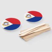 シント・マールテン国旗 ハンドファン (組立なし)