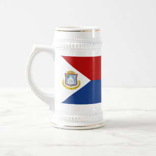 シント・マールテン国旗 ビールジョッキ