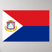 シント・マールテン国旗 ポスター (正面)