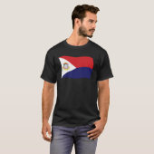 シント・マールテン島の旗のTシャツ Tシャツ (正面フル)