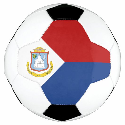 シント・マールテン島の旗 サッカーボール (正面)