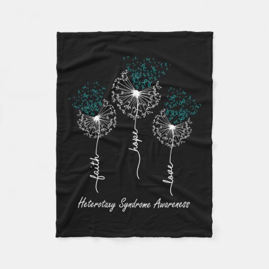 シンドローム認識度信仰ホープ愛 フリースブランケット (正面)