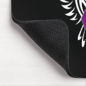 シンドローム認識度紫リボン1 マウスパッド (コーナー)