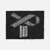 シンドローム認識度9q削除アドボカシ気にーギフト フリースブランケット (正面(横))