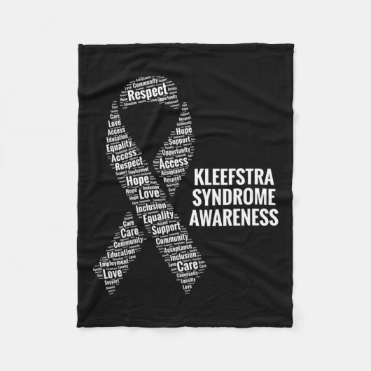 シンドローム認識度9q削除アドボカシ気にーギフト フリースブランケット (正面)