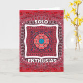 シンド伝統的ィカルチャーアジュラクパターンアートプリント カード (黄色い花)