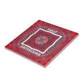 シンド伝統的ィカルチャーアジュラクパターンアートプリント タイル (側面)