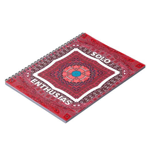 シンド伝統的ィカルチャーアジュラクパターンアートプリント ノートブック (左側)