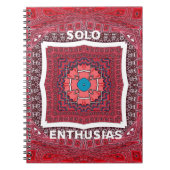 シンド伝統的ィカルチャーアジュラクパターンアートプリント ノートブック (正面)