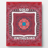 シンド伝統的ィカルチャーアジュラクパターンアートプリント フォトプラーク (正面)