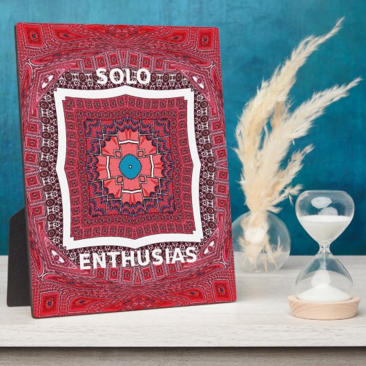 シンド伝統的ィカルチャーアジュラクパターンアートプリント フォトプラーク (側面)