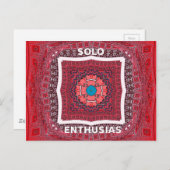 シンド伝統的ィカルチャーアジュラクパターンアートプリント ポストカード (正面/裏面)