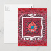 シンド伝統的ィカルチャーアジュラクパターンアートプリント ポストカード (正面/裏面)