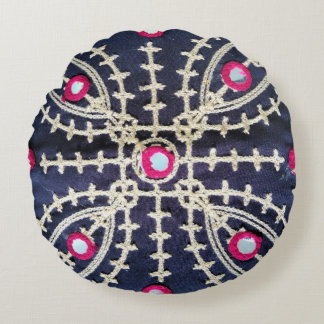 シンド伝統的ヒ/バロチデザイン装飾用クッション ラウンドクッション