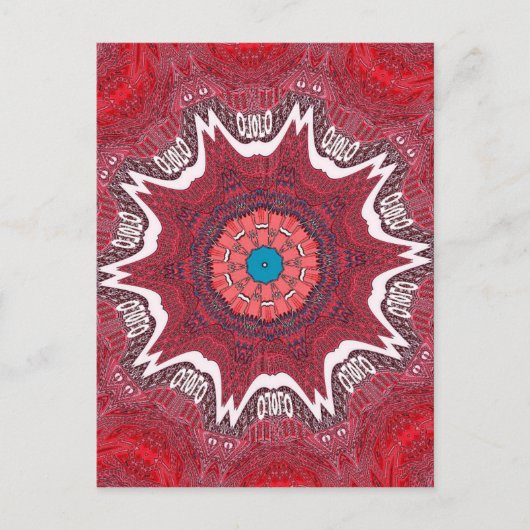 シンド族の部族パターン ポストカード (正面)