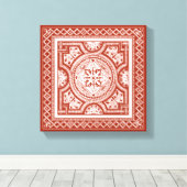 シンナバルウッドブロックIV キャンバスプリント (インサイチュ (ウッドフロア))