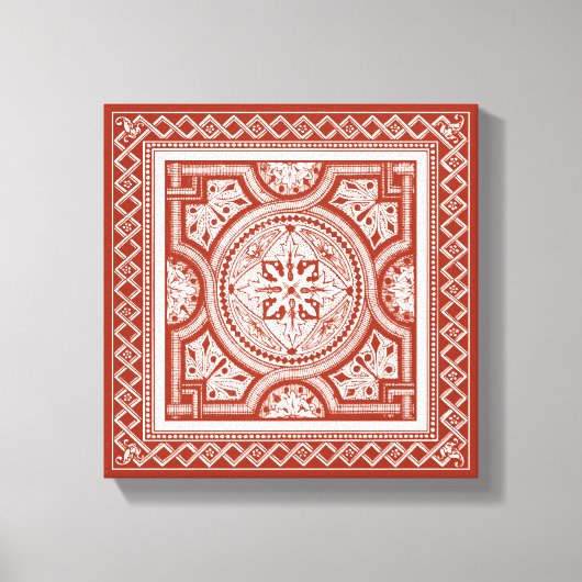 シンナバルウッドブロックIV キャンバスプリント (正面)