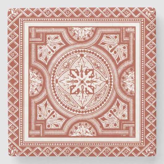 シンナバルウッドブロックIV ストーンコースター (正面)