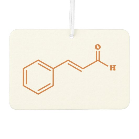 シンナムアルデヒド分子化学式 カーエアーフレッシュナー (裏面)