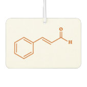 シンナムアルデヒド分子化学式 カーエアーフレッシュナー (正面)