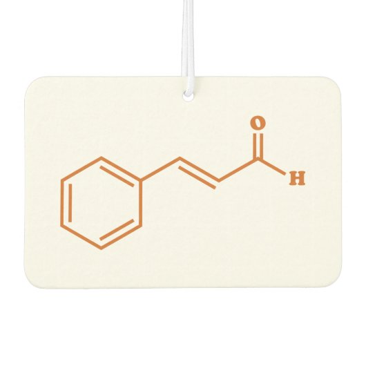シンナムアルデヒド分子化学式 カーエアーフレッシュナー (正面)