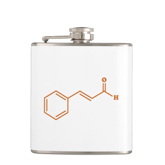 シンナムアルデヒド分子化学式 フラスク (正面)