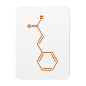 シンナムアルデヒド分子化学式 マグネット (縦)