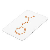 シンナムアルデヒド分子化学式 マグネット (左側)
