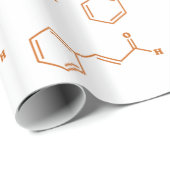 シンナムアルデヒド分子化学式 ラッピングペーパー (ロールコーナー)