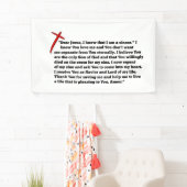 シンナー祈りの言葉  横断幕 (インサイチュ)