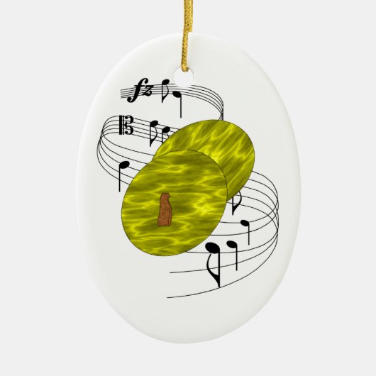 シンバルのオーナメント セラミックオーナメント (正面)