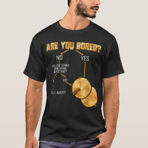 シンバルはあなた退屈ドラマー行進バンドシンバル Tシャツ