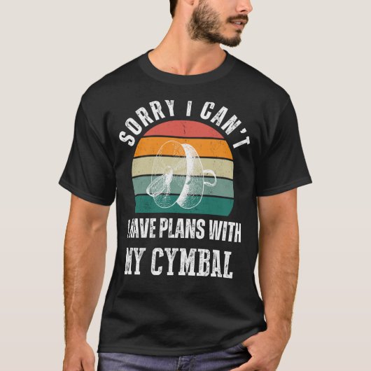 シンバル計画Tee：パーカッシブなユーモアを受け入クールれる Tシャツ (正面)