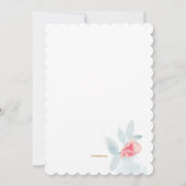 シンビジウムオーキッドブライダルシャワー招待状 招待状 (裏面)