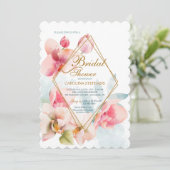 シンビジウムオーキッドブライダルシャワー招待状 招待状 (スタンド正面)