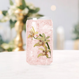 シンビジウムオーキッド開花フローラ ガラス缶